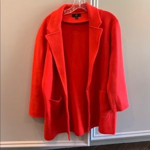 JCrew Red Sweater Blazer